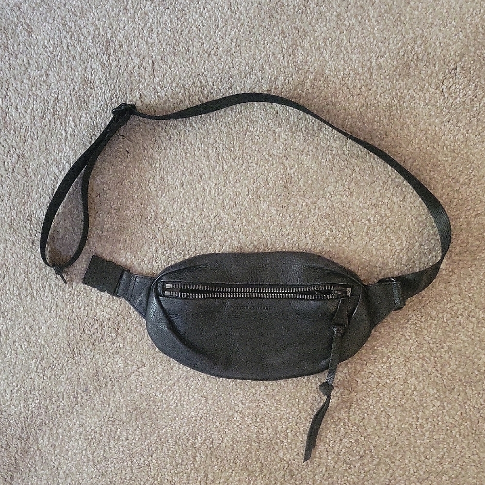 Aimee Kestenberg Black Belt Bag with Adjustable Strap